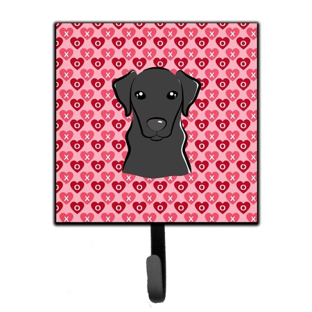 Jensendistributionservices Black Labrador Hearts Leash or Key Holder MI2102437